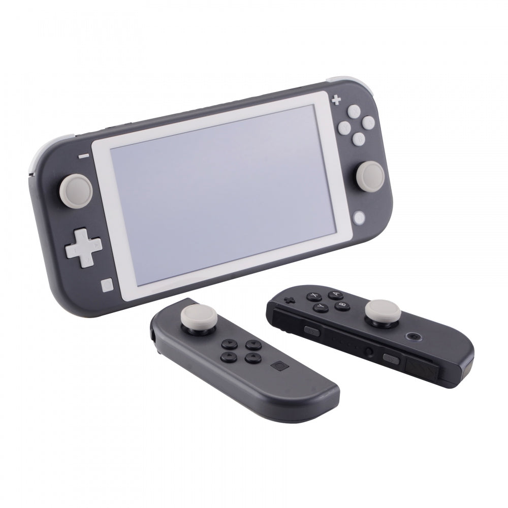 PlayVital Switch Joystick Caps, Switch Lite Thumb Stick Caps, Silicone Analog Cover for Switch OLED Joycon Thumb Grip Rocker Caps for Nintendo Switch Joy-Con Controller & Switch Lite & Switch OLED, 4 Pcs Light Gray - NJM1021 PlayVital