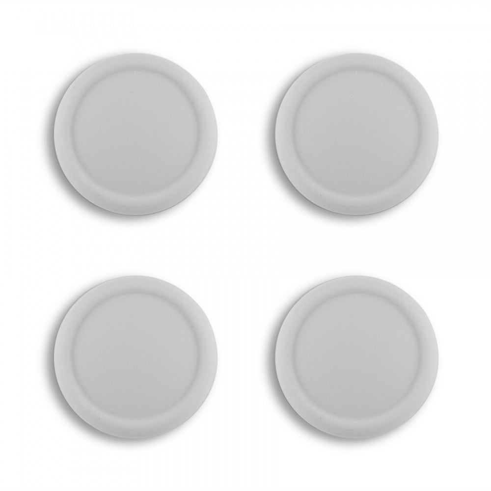 PlayVital Switch Joystick Caps, Switch Lite Thumb Stick Caps, Silicone Analog Cover for Switch OLED Joycon Thumb Grip Rocker Caps for Nintendo Switch Joy-Con Controller & Switch Lite & Switch OLED, 4 Pcs Light Gray - NJM1021 PlayVital