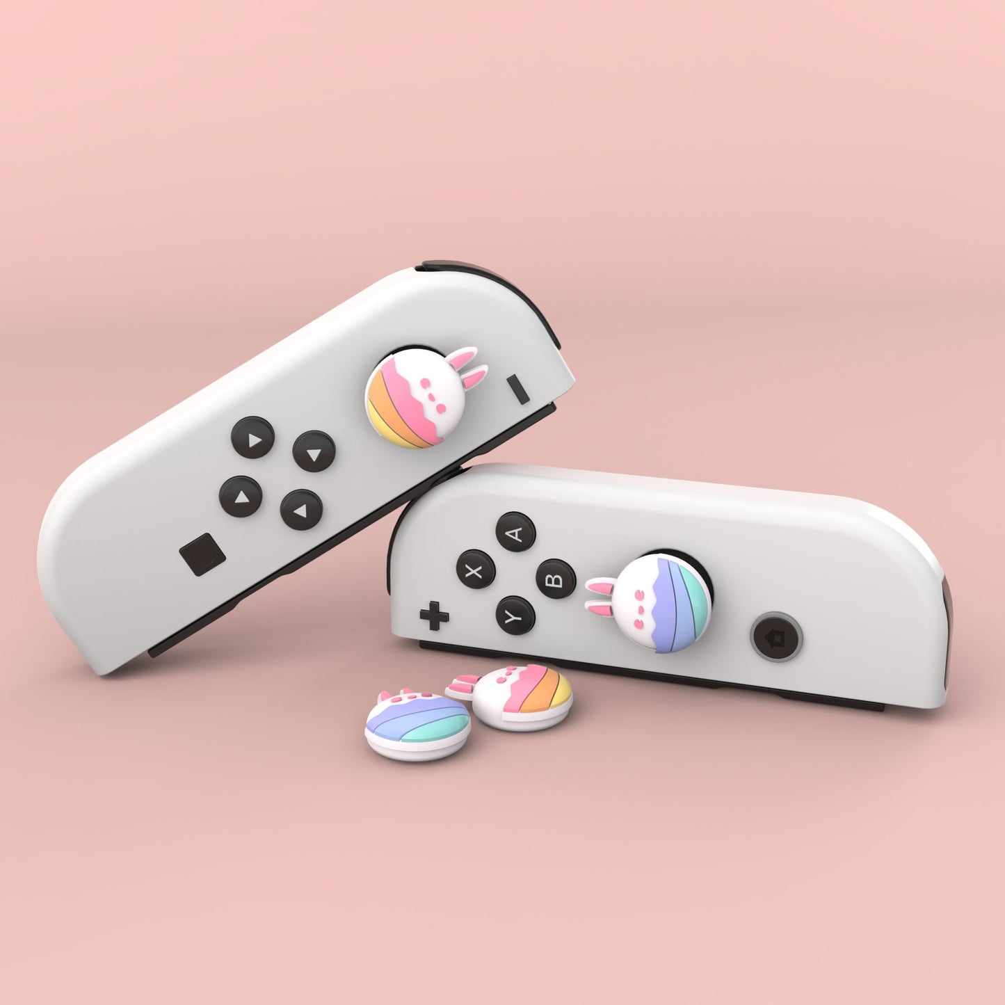 PlayVital Joystick Caps for Nintendo Switch, Thumbstick Caps for Switch Lite, Analog Cover for Switch OLED Joycon Thumb Grip Caps for Switch & Switch Lite & Switch OLED - Astronaut - NJM1171 playvital