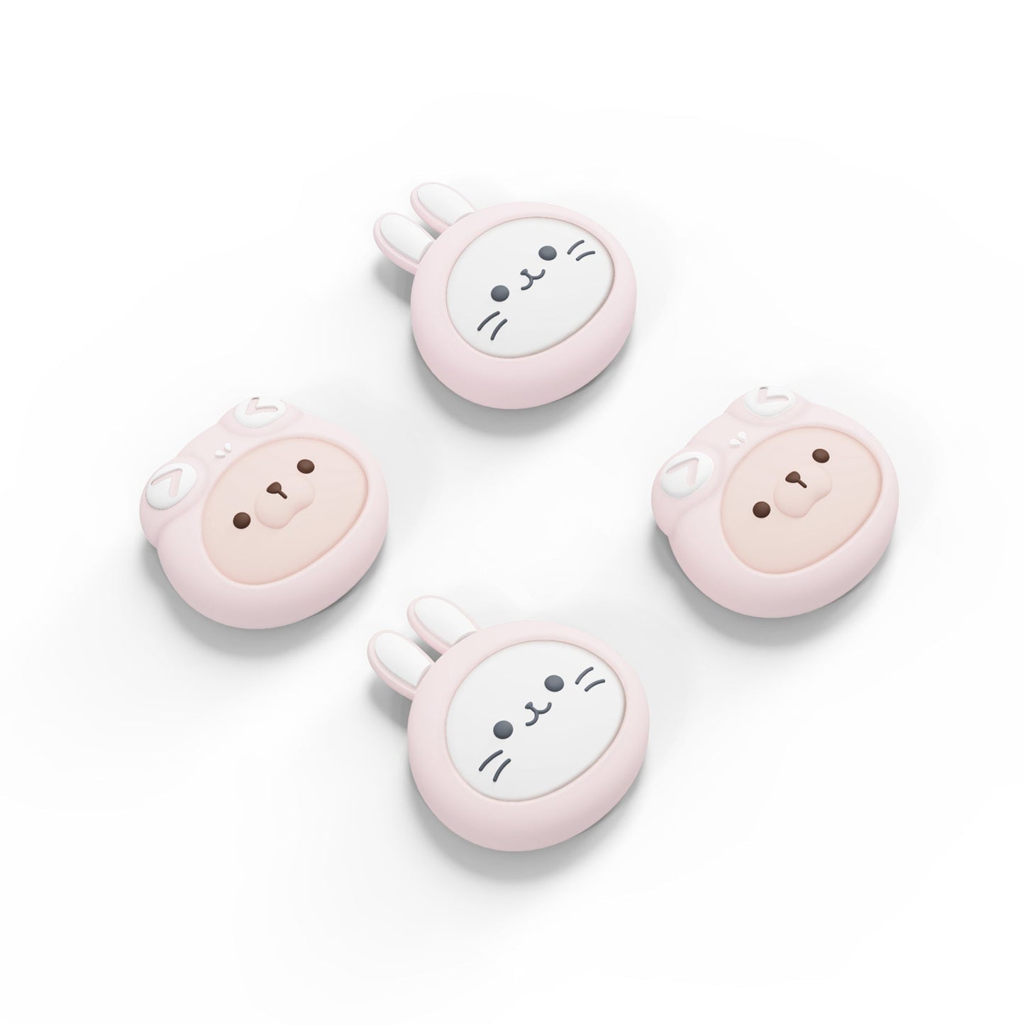 PlayVital Cosplaying Kitten & Puppy Joystick Caps for NS Switch, Thumbstick Caps for NS Switch Lite, Analog Cover for NS Switch OLED Joycon Thumb Grip Caps for NS Switch & NS Switch Lite & NS Switch OLED -Millennial Pink - NJM1173 playvital