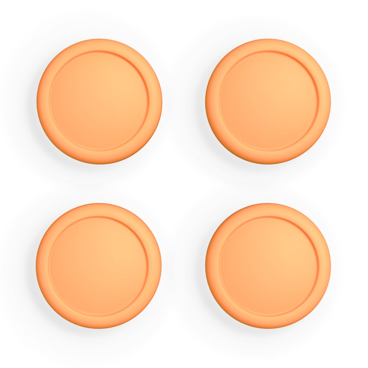 PlayVital Switch Joystick Caps, Switch Lite Thumbstick Caps, Silicone Analog Cover for Switch OLED Joycon Thumb Grip Rocker Caps for Nintendo Switch & Switch Lite - Apricot Yellow - NJM1195 playvital