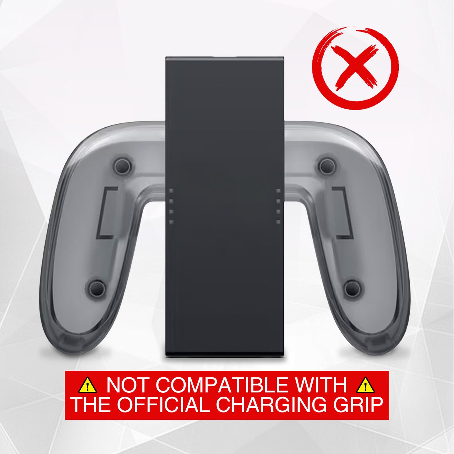 PlayVital クリアシリーズ Switch 2(2025)対応 透明ハードシェルケース ドック対応 傷防止タイプ グリップ付き保護カバー 折りたたみスタンド&親指グリップ付属【クリア】