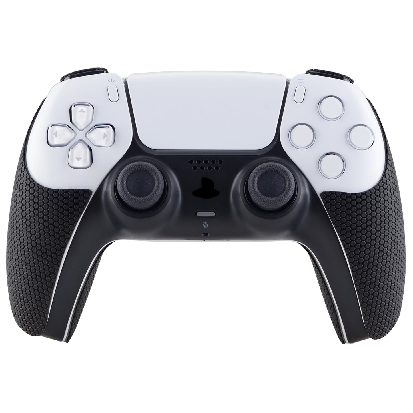 PlayVital Armored Edition Anti-Skid Sweat-Absorbent Controller Grip for PS5, Professional Textured Soft Rubber Pads Handle Grips for PS5 Controller with Shoulder Button Trigger Stickers - PFPJ049 PlayVital