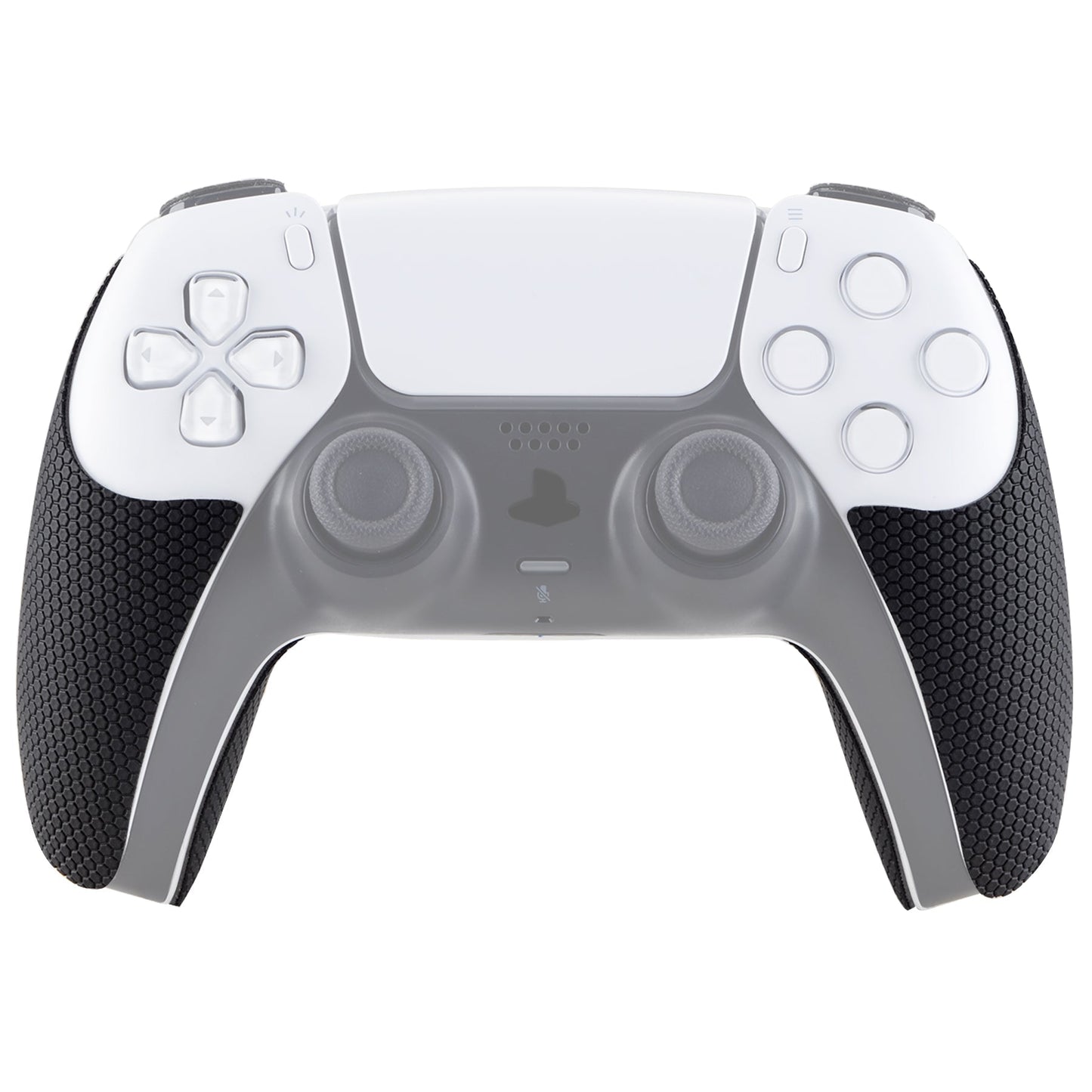 PlayVital Armored Edition Anti-Skid Sweat-Absorbent Controller Grip for PS5, Professional Textured Soft Rubber Pads Handle Grips for PS5 Controller with Shoulder Button Trigger Stickers - PFPJ049 PlayVital