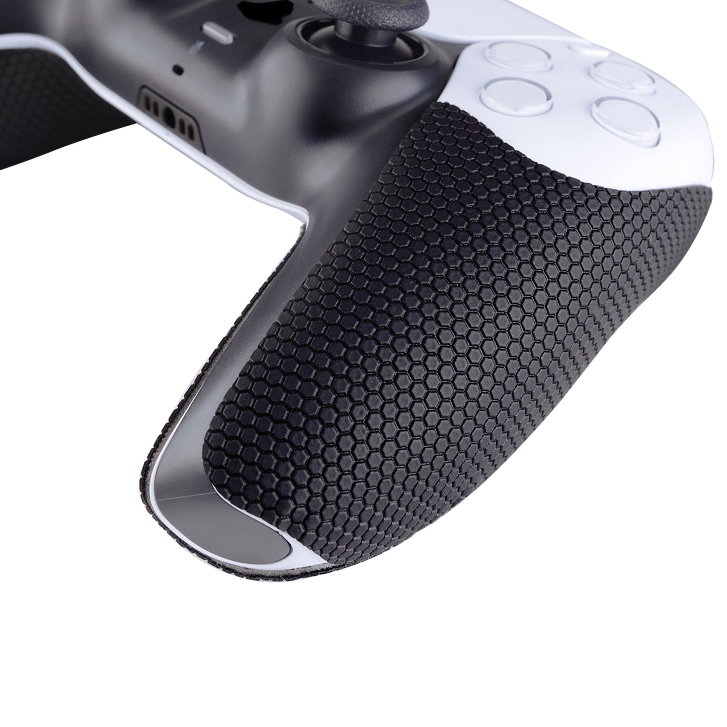 PlayVital Armored Edition Anti-Skid Sweat-Absorbent Controller Grip for PS5, Professional Textured Soft Rubber Pads Handle Grips for PS5 Controller with Shoulder Button Trigger Stickers - PFPJ049 PlayVital