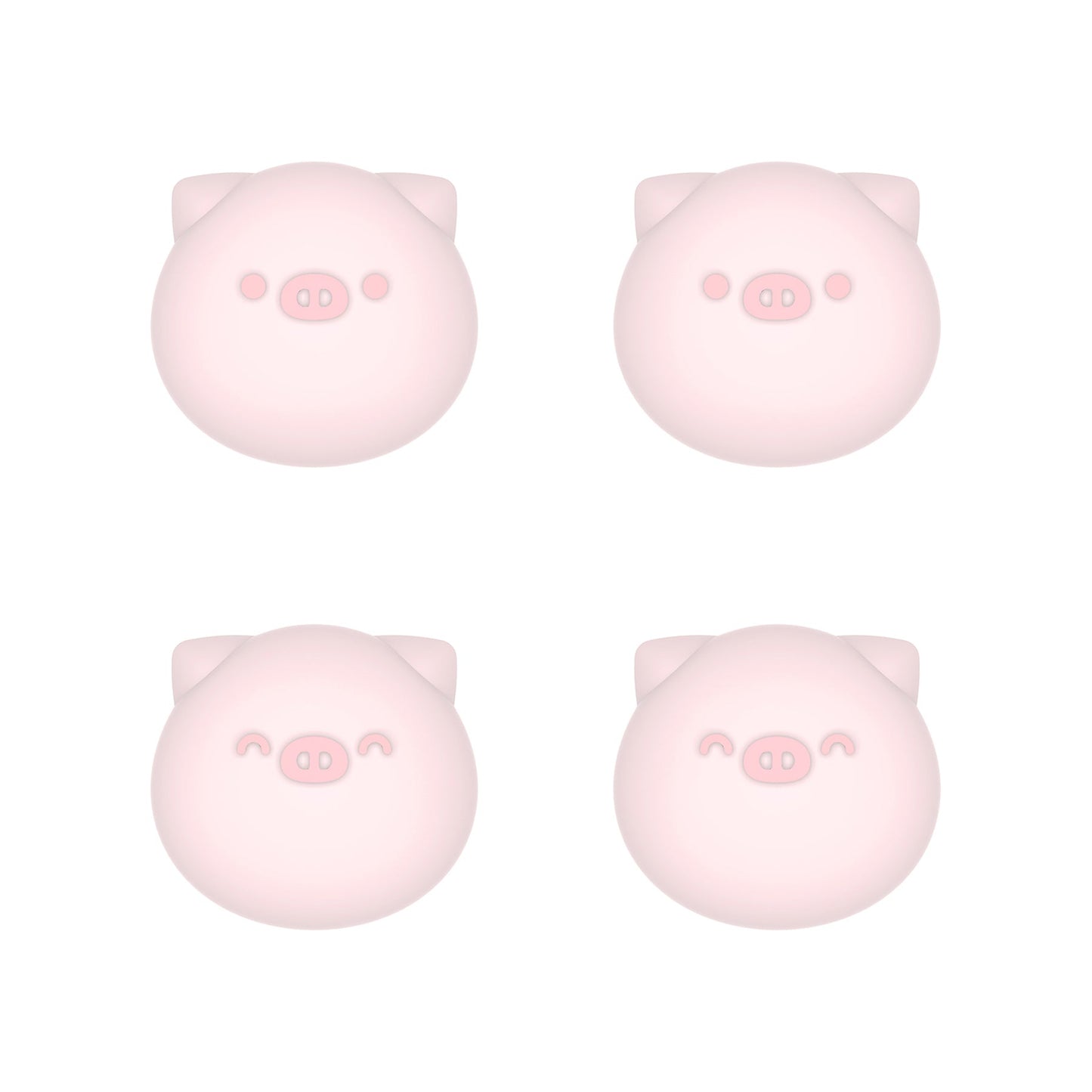 PlayVital Cute Thumb Grip Caps for ps5/4 Controller, Silicone Analog Stick Caps Cover for Xbox Series X/S, Thumbstick Caps for Switch Pro Controller - Chubby Piggy - PJM3011 PlayVital