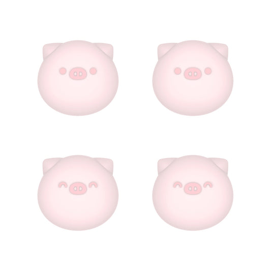 PlayVital Cute Thumb Grip Caps for ps5/4 Controller, Silicone Analog Stick Caps Cover for Xbox Series X/S, Thumbstick Caps for Switch Pro Controller - Chubby Piggy - PJM3011 PlayVital