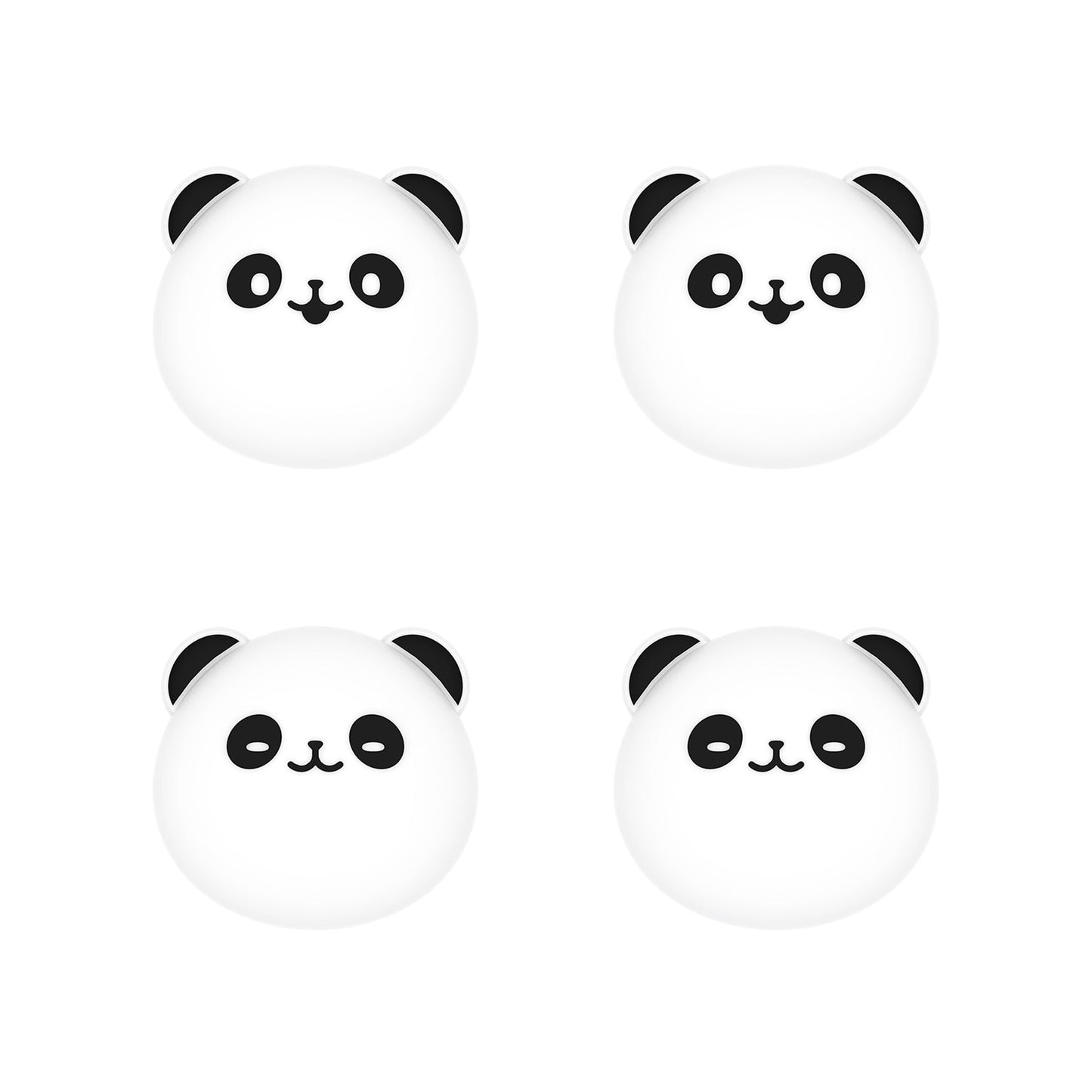 PlayVital Cute Thumb Grip Caps for ps5/4 Controller, Silicone Analog Stick Caps Cover for Xbox Series X/S, Thumbstick Caps for Switch Pro Controller - Chubby Panda - PJM3012 PlayVital