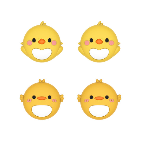 PlayVital Cute Thumb Grip Caps for ps5/4 Controller, Silicone Analog Stick Caps Cover for Xbox Series X/S, Thumbstick Caps for Switch Pro Controller - Parrot & Chick - PJM3015 PlayVital