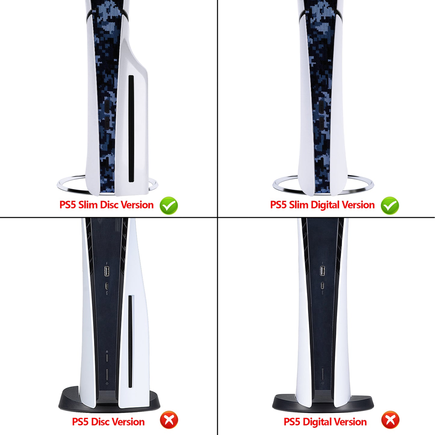 PlayVital 12 in-1 ダストフィルター for PS5 Slim コンソール ディスク & デジタル ダストカバーキット、アンチダストカバーネット & シリコンプラグ付き 【アーバンデジタルカモ】