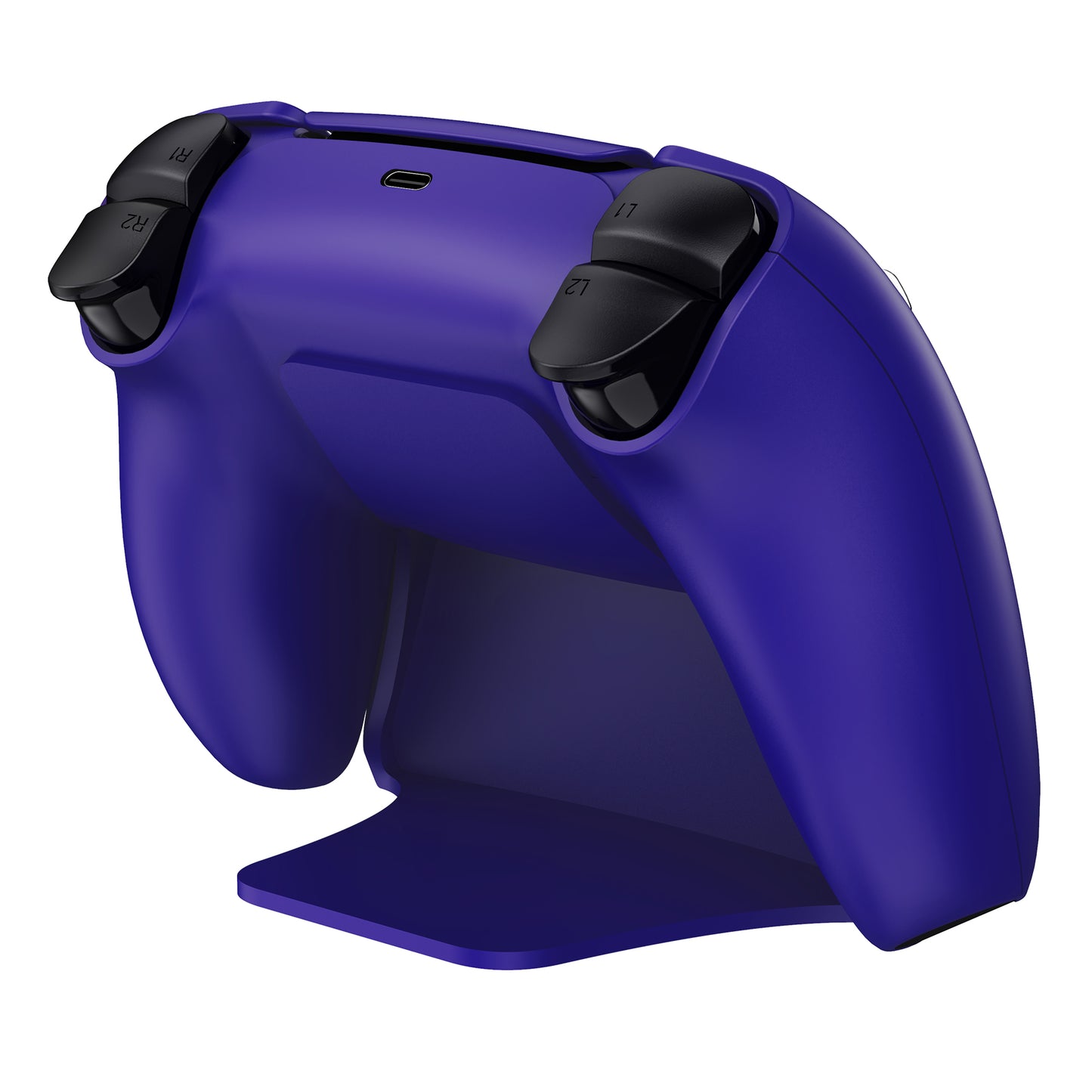 PlayVital 2セット ps5コントローラー対応用ディスプレイスタンド、デュアルセンス5対応収納スタンド、ps5コントローラー対応用机収納スタンド、スタンドホルダー、滑り止めラバーパッド付き【ギャラクティック パープル】