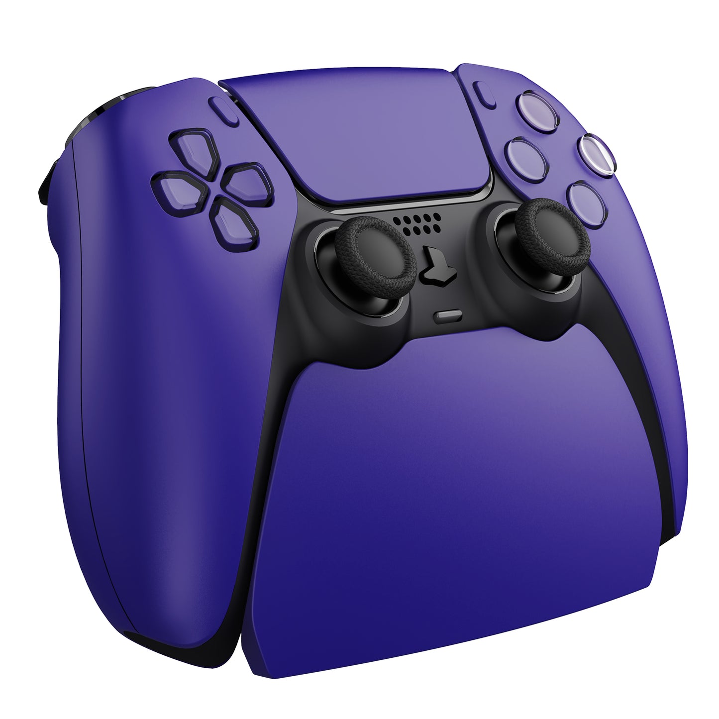 PlayVital 2セット ps5コントローラー対応用ディスプレイスタンド、デュアルセンス5対応収納スタンド、ps5コントローラー対応用机収納スタンド、スタンドホルダー、滑り止めラバーパッド付き【ギャラクティック パープル】