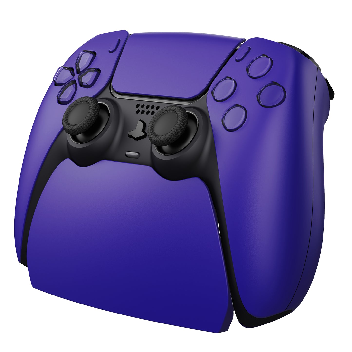 PlayVital 2セット ps5コントローラー対応用ディスプレイスタンド、デュアルセンス5対応収納スタンド、ps5コントローラー対応用机収納スタンド、スタンドホルダー、滑り止めラバーパッド付き【ギャラクティック パープル】