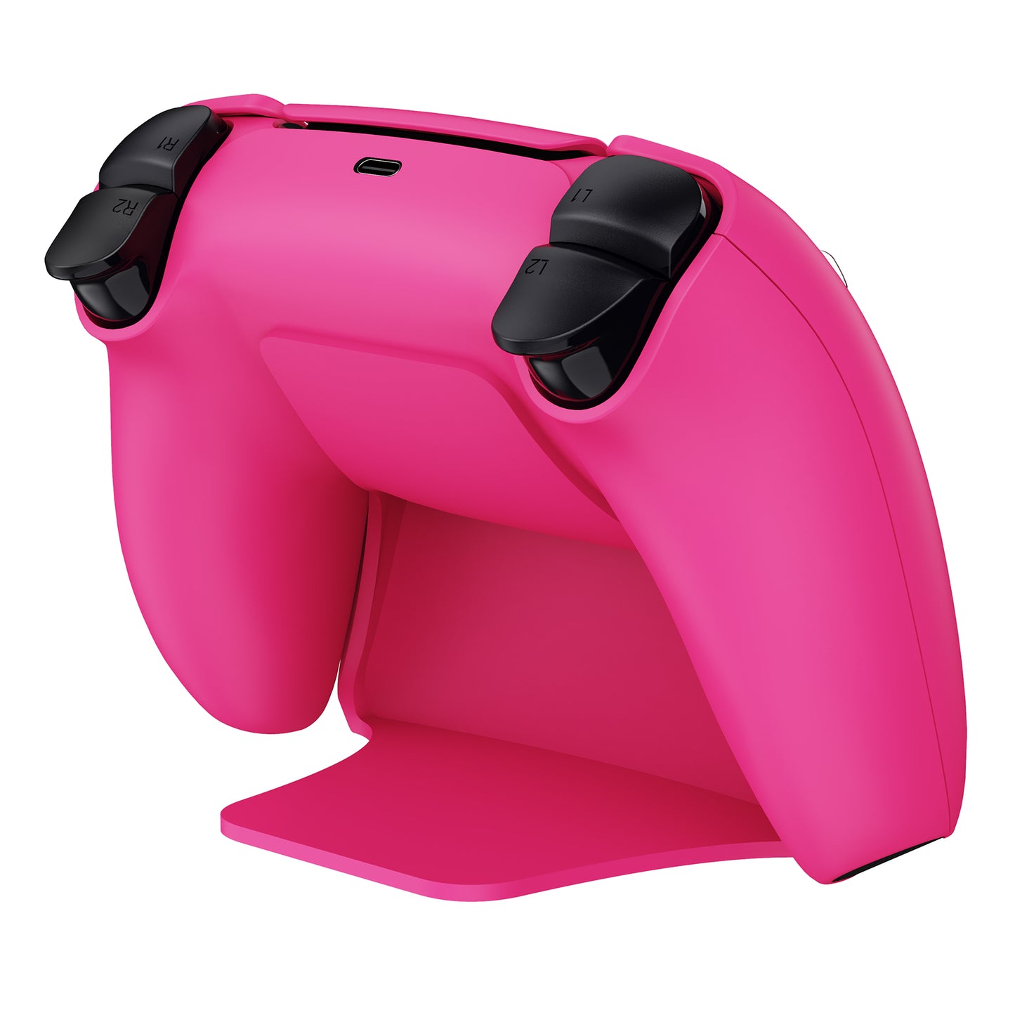 PlayVital 2セット ps5コントローラー対応用ディスプレイスタンド、デュアルセンス5対応収納スタンド、ps5コントローラー対応用机収納スタンド、スタンドホルダー、滑り止めラバーパッド付き【ノヴァ ピンク】