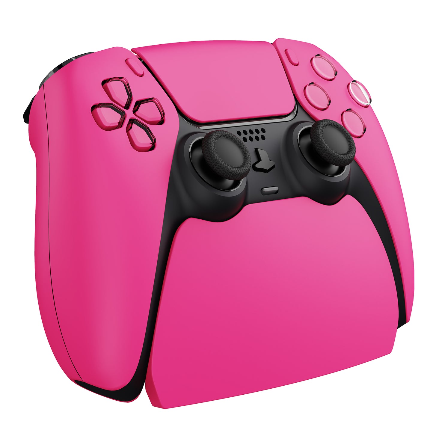 PlayVital 2セット ps5コントローラー対応用ディスプレイスタンド、デュアルセンス5対応収納スタンド、ps5コントローラー対応用机収納スタンド、スタンドホルダー、滑り止めラバーパッド付き【ノヴァ ピンク】