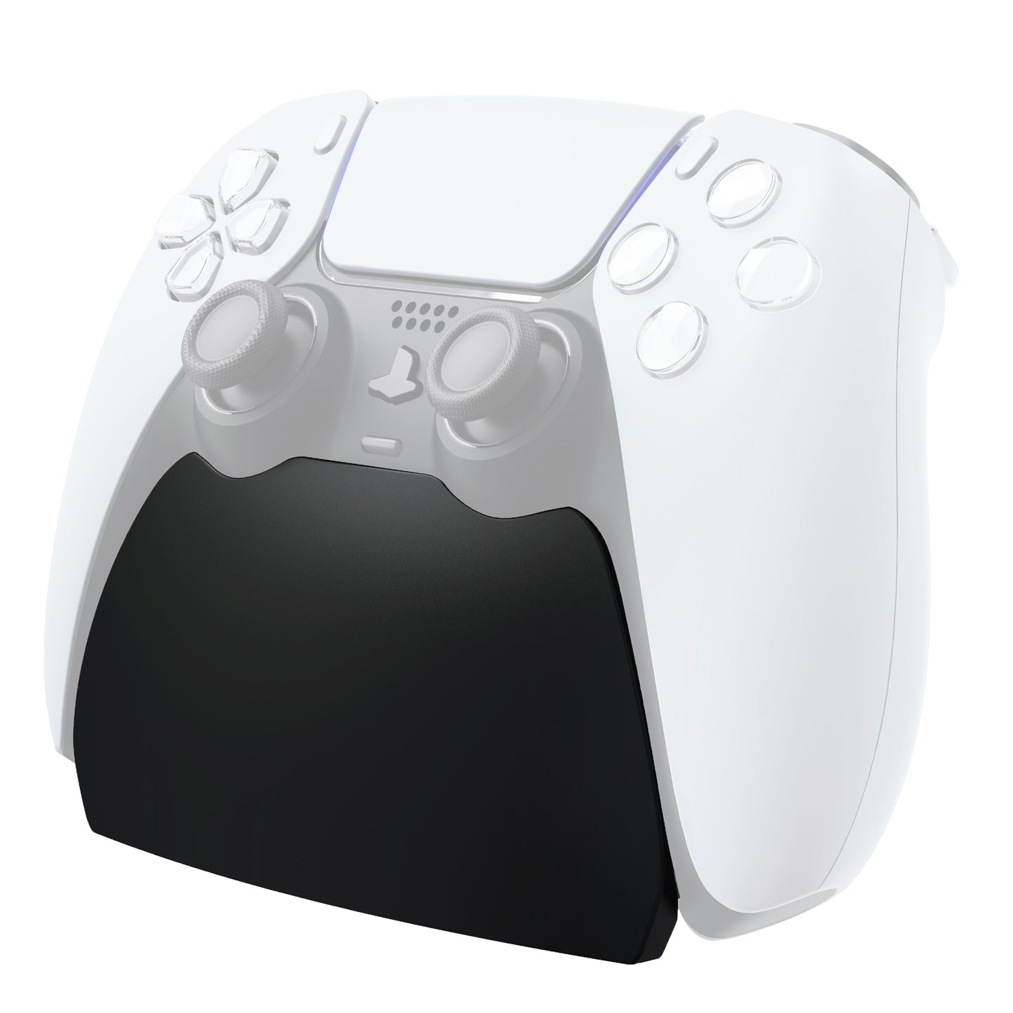 PlayVital 2セット ps5コントローラー対応用ディスプレイスタンド、デュアルセンス5対応収納スタンド、ps5コントローラー対応用机収納スタンド、スタンドホルダー、滑り止めラバーパッド付き【ブラック】