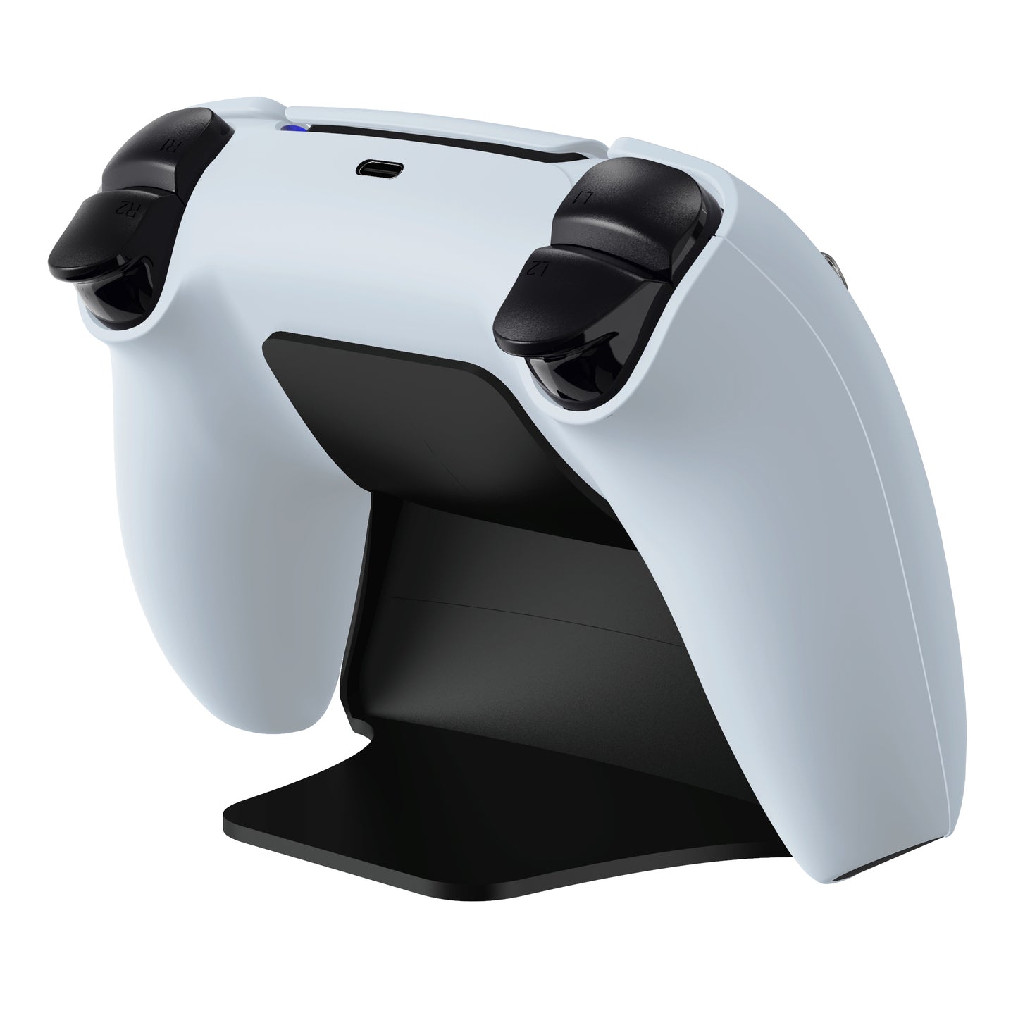 PlayVital 2セット ps5コントローラー対応用ディスプレイスタンド、デュアルセンス5対応収納スタンド、ps5コントローラー対応用机収納スタンド、スタンドホルダー、滑り止めラバーパッド付き【ブラック】