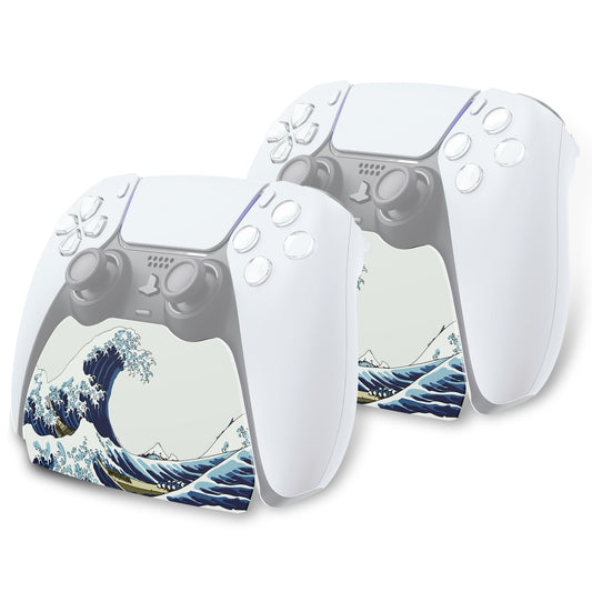 PlayVital 2セット ps5コントローラー対応用ディスプレイスタンド、デュアルセンス5対応収納スタンド、ps5コントローラー対応用机収納スタンド、スタンドホルダー、滑り止めラバーパッド付き【ザ グレート ウェブ】