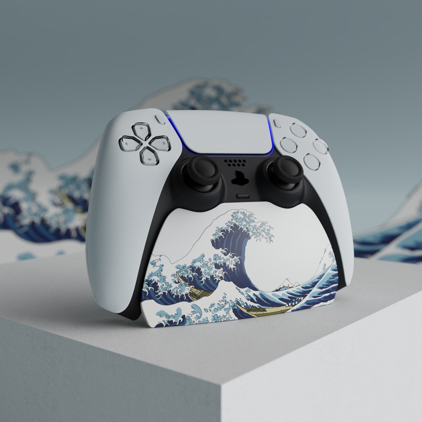 PlayVital 2セット ps5コントローラー対応用ディスプレイスタンド、デュアルセンス5対応収納スタンド、ps5コントローラー対応用机収納スタンド、スタンドホルダー、滑り止めラバーパッド付き【ザ グレート ウェブ】