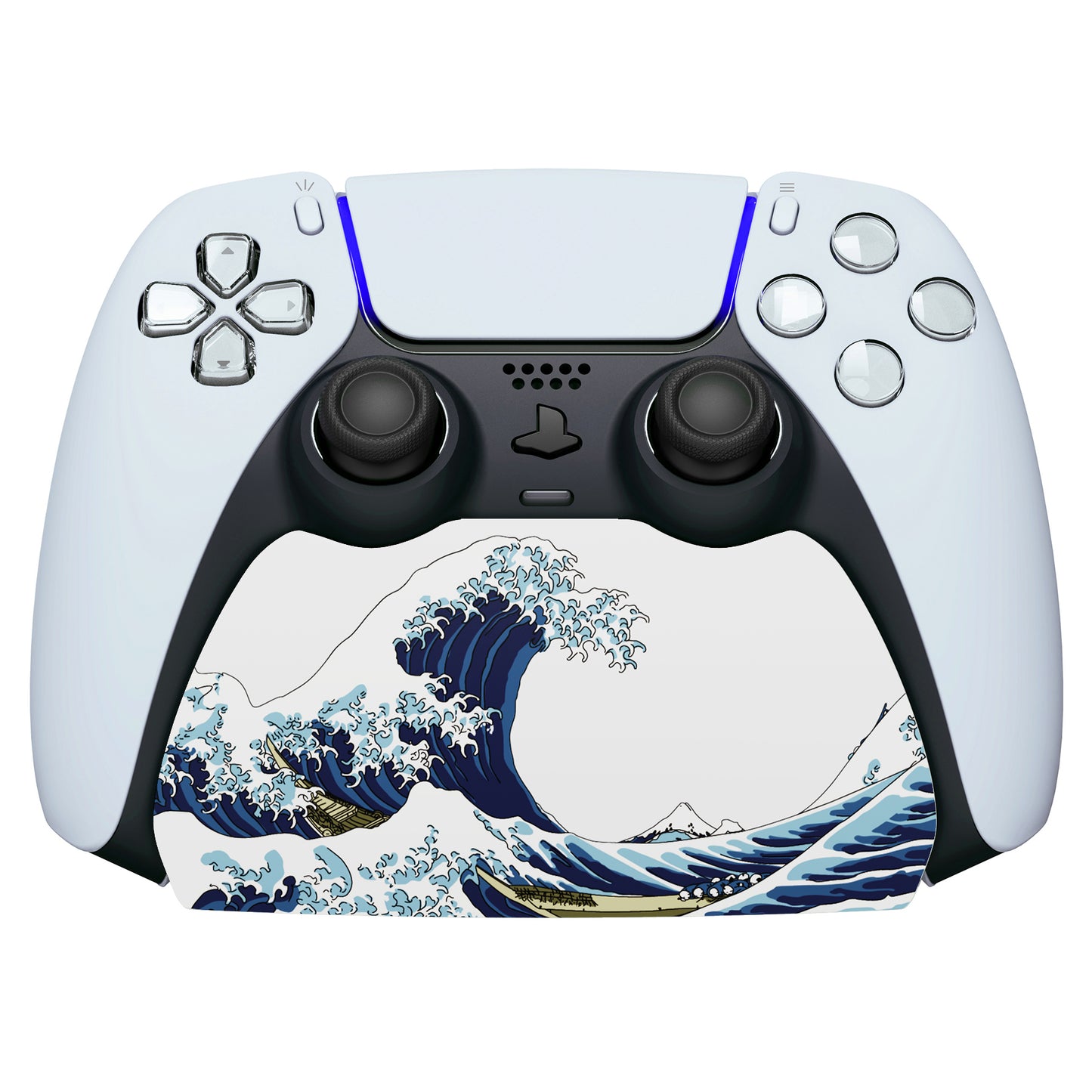 PlayVital 2セット ps5コントローラー対応用ディスプレイスタンド、デュアルセンス5対応収納スタンド、ps5コントローラー対応用机収納スタンド、スタンドホルダー、滑り止めラバーパッド付き【ザ グレート ウェブ】