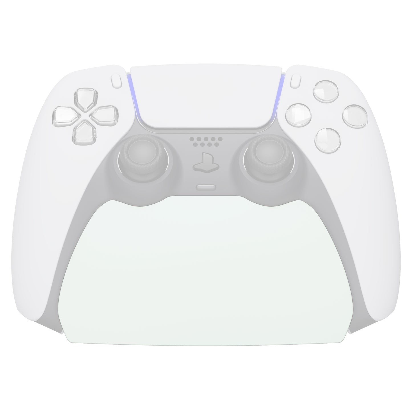 PlayVital 2セット ps5コントローラー対応用ディスプレイスタンド、デュアルセンス5対応収納スタンド、ps5コントローラー対応用机収納スタンド、スタンドホルダー、滑り止めラバーパッド付き【ホワイト】