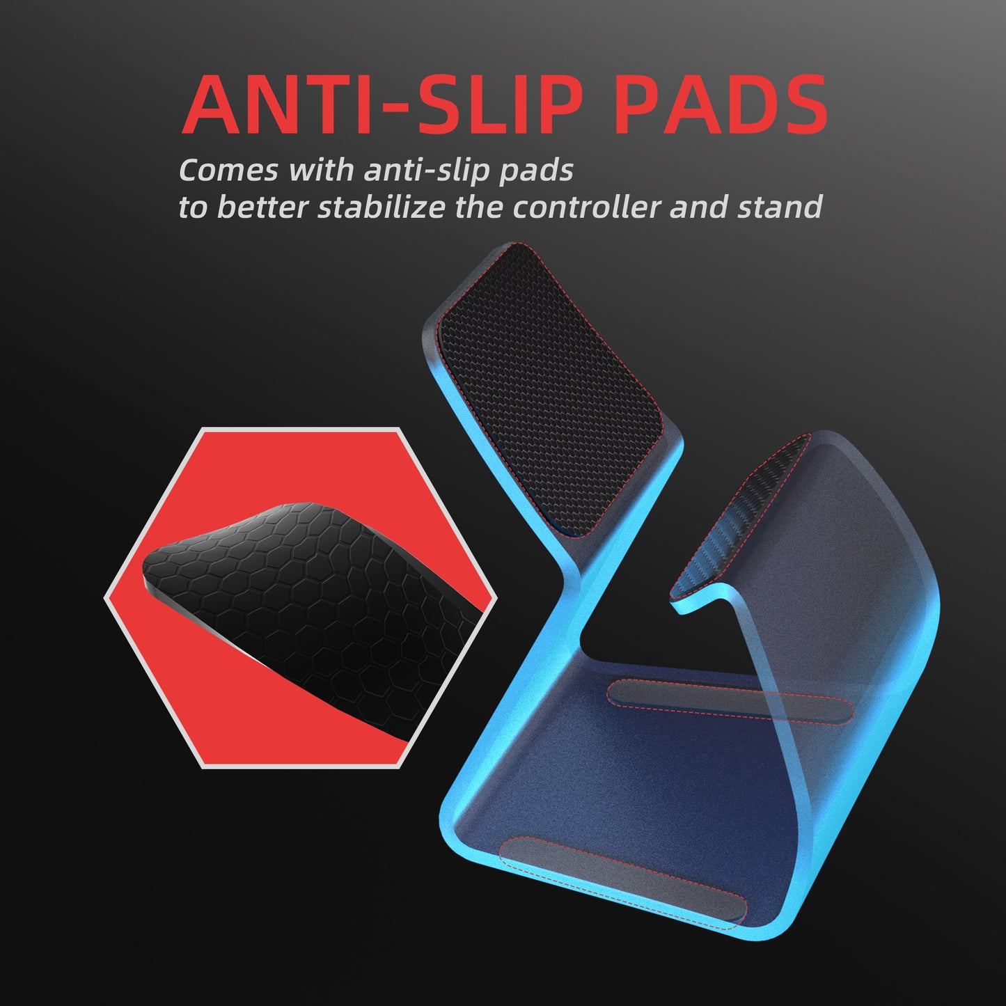 PlayVital 2セット Stand-AL ユニバーサルメタルゲームコントローラースタンド PS5 & PS4 & Xbox Series X/S & Xbox One & Switch Pro 対応アルミニウムメタルディスプレイゲームパッドホルダー 【シルバー】