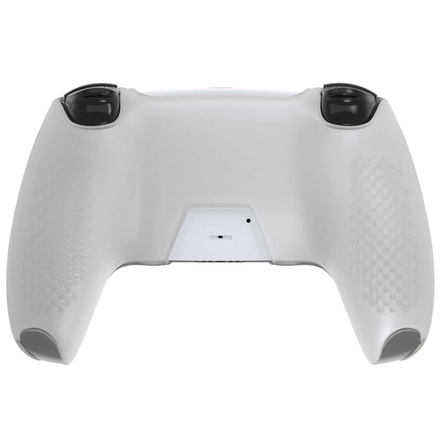 PlayVital 2セット アップグレード版 3Dスタッズ エディション 防滑シリコンカバー スキン (6つのサムグリップ & 2枚のステッカー付き) - PS5 コントローラー用、充電ドック対応【グリーン(グローインダーク)】