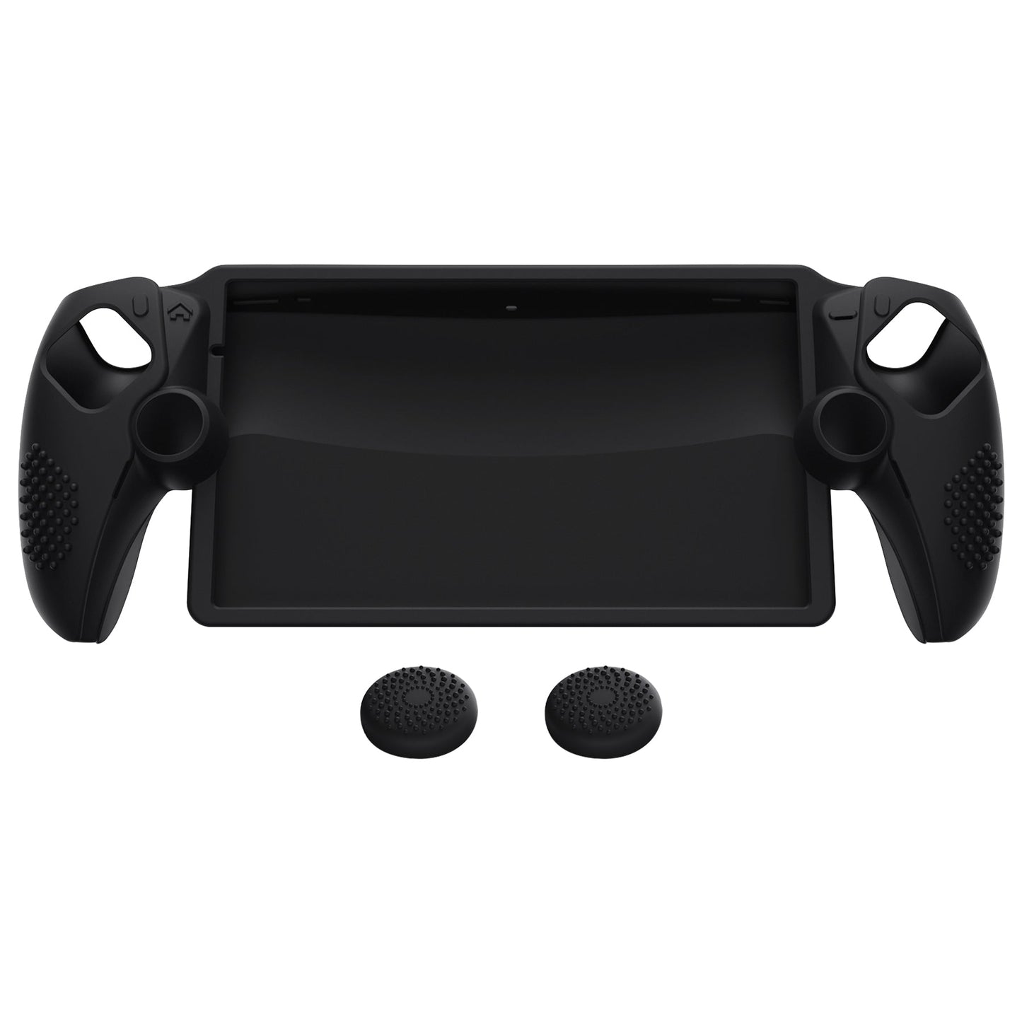 PlayVital 3D Studded Edition Anti-Slip Silicone Protective Case with Thumb Grips for PS Portal Remote Player - Black - CYRPFP001 PlayVital