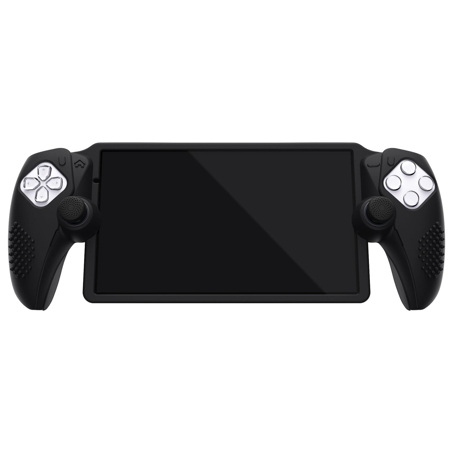 PlayVital 3D Studded Edition Anti-Slip Silicone Protective Case with Thumb Grips for PS Portal Remote Player - Black - CYRPFP001 PlayVital