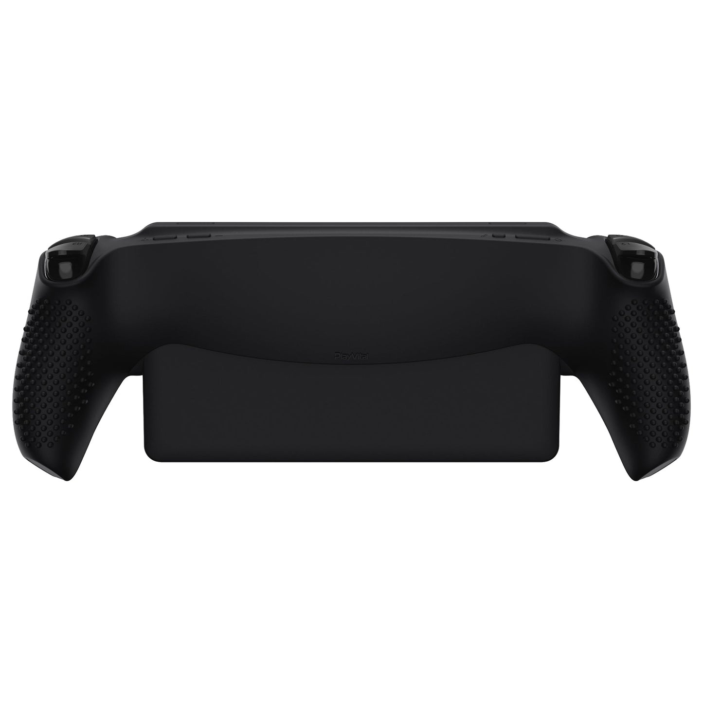 PlayVital 3D Studded Edition Anti-Slip Silicone Protective Case with Thumb Grips for PS Portal Remote Player - Black - CYRPFP001 PlayVital