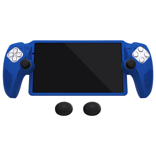 PlayVital 3D スタッドエディション 滑り止めシリコン保護ケース サムグリップ付き PS Portal リモート プレーヤー用【ブルー 】