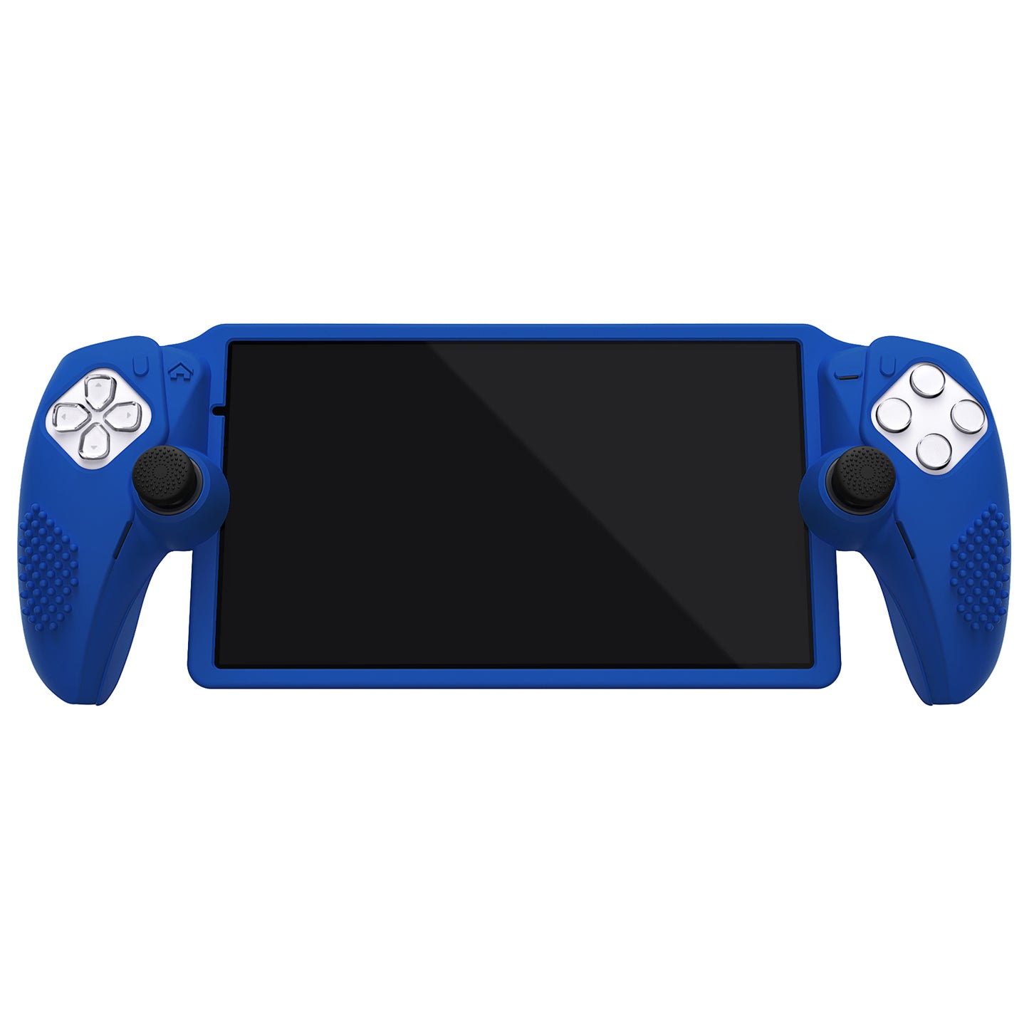 PlayVital 3D スタッドエディション 滑り止めシリコン保護ケース サムグリップ付き PS Portal リモート プレーヤー用【ブルー 】