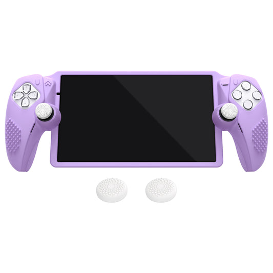 PlayVital 3D スタッドエディション 滑り止めシリコン保護ケース サムグリップ付き PS Portal リモート プレーヤー用【モーブ パープル 】
