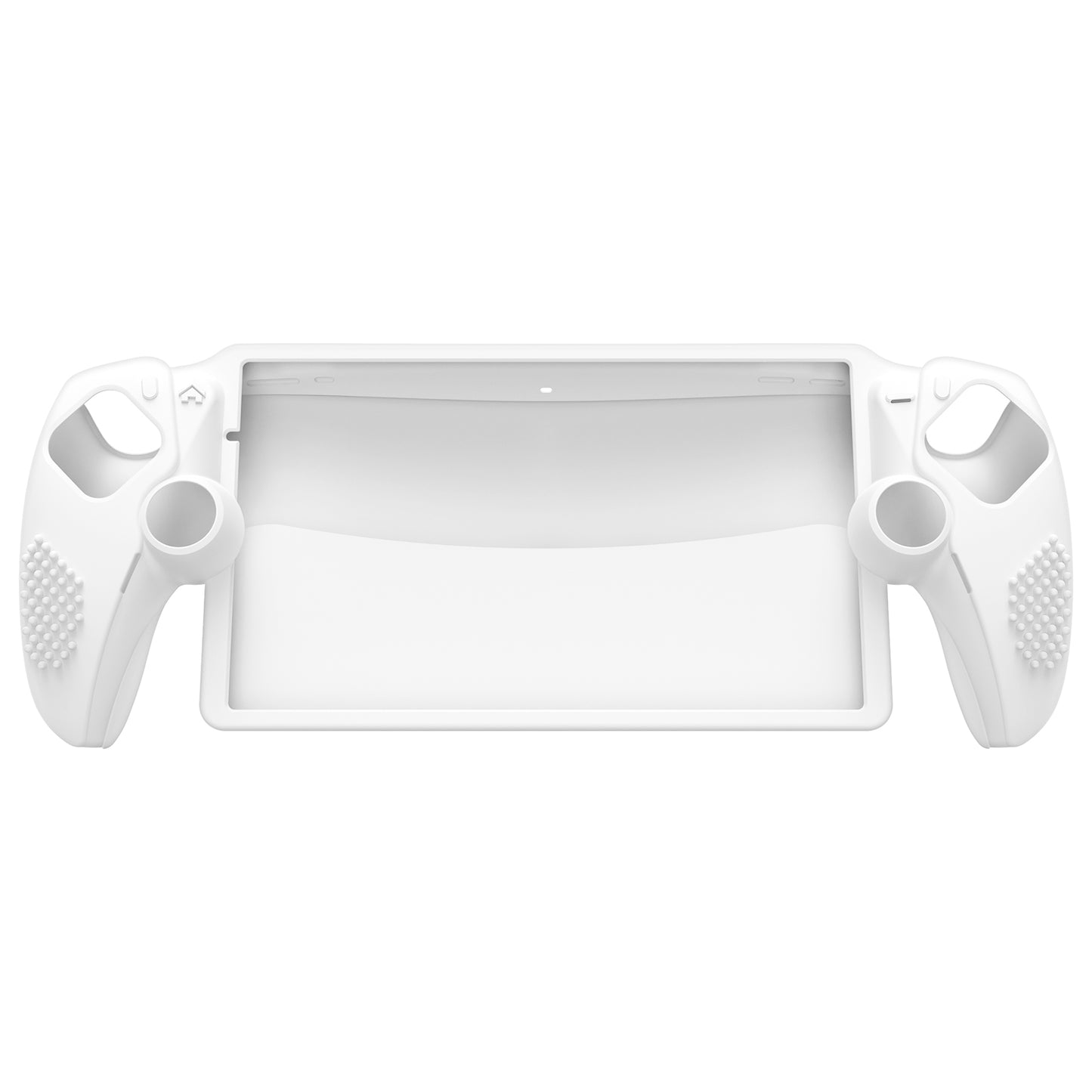 PlayVital 3D スタッドエディション 滑り止めシリコン保護ケース サムグリップ付き PS Portal リモート プレーヤー用【ホワイト】