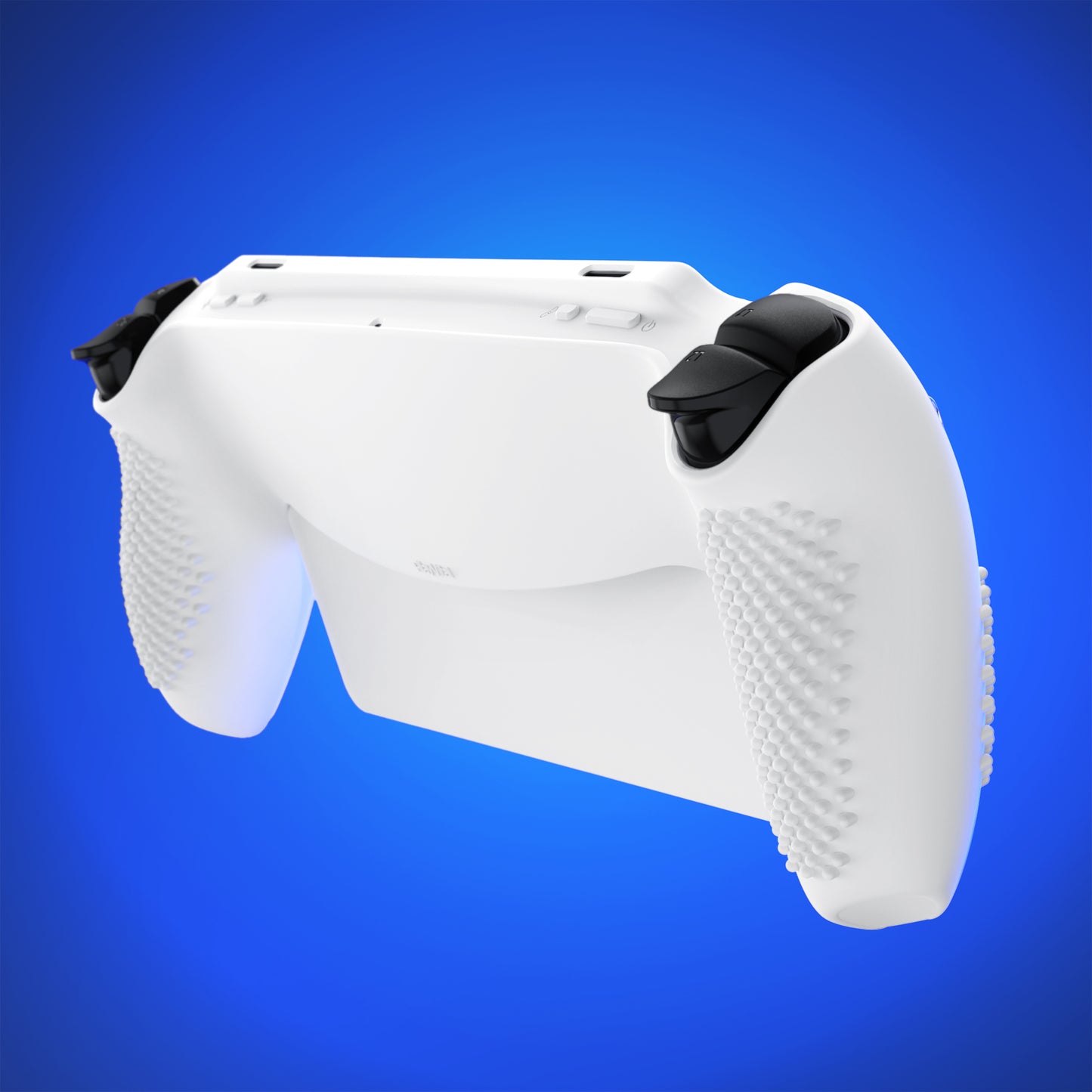 PlayVital 3D スタッドエディション 滑り止めシリコン保護ケース サムグリップ付き PS Portal リモート プレーヤー用【ホワイト】