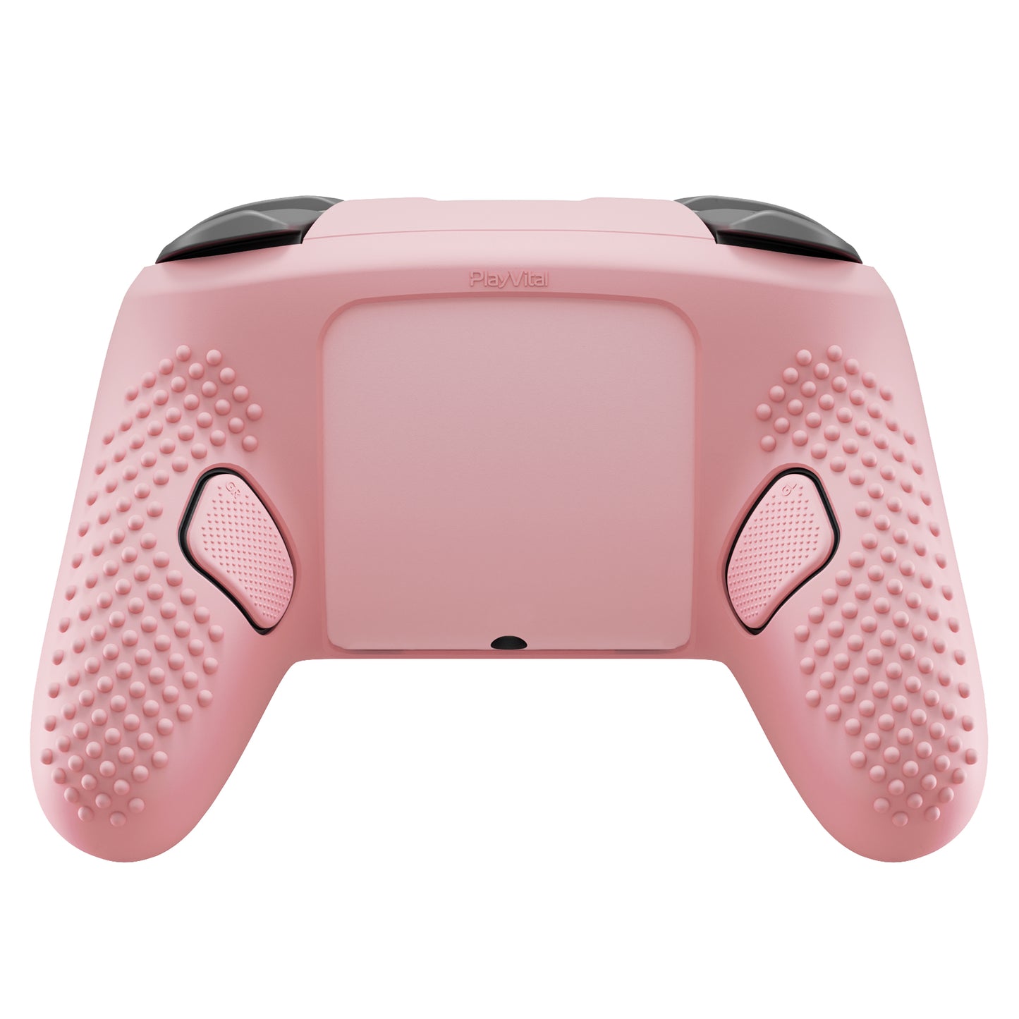 PlayVital 3D スタッズエディション シリコンカバースキン Nintendo Switch 2 Proコントローラー用 背面ボタンキャップ・サムグリップ・ステッカー付き 滑り止めグリッププロテクターケース【桜ピンク】