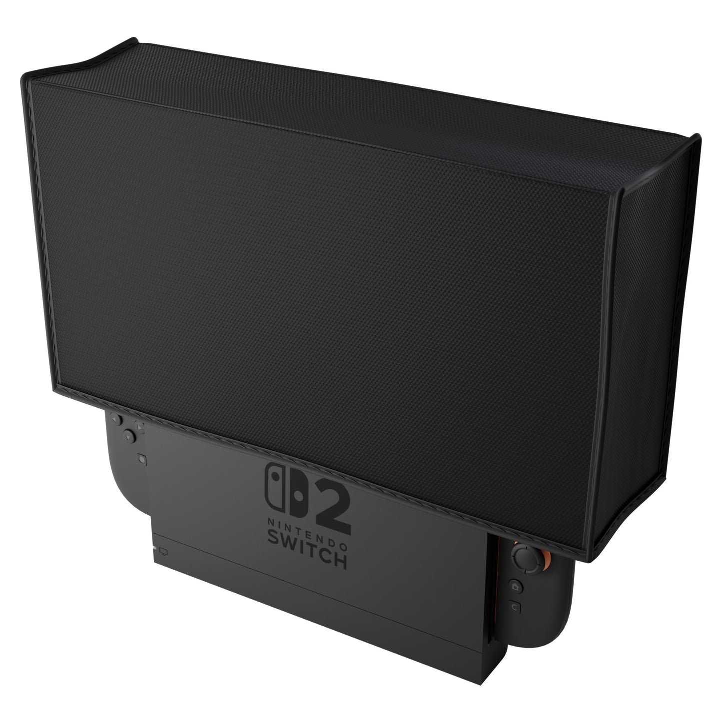 PlayVital Switch 2(2025年モデル)対応 ドック用ナイロン防塵カバー 防水 耐キズ性 汚れ防止仕様 チャージングドック保護スリーブダストカバー【ブラック】