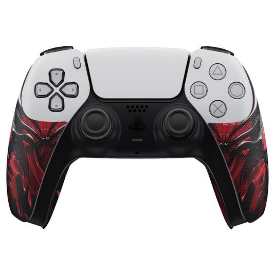 PlayVital Armored Edition 滑り止め 吸汗性 コントローラーグリップ ショルダーボタントリガーステッカー付き PS5 コントローラー用 【スパイダーアーマー】