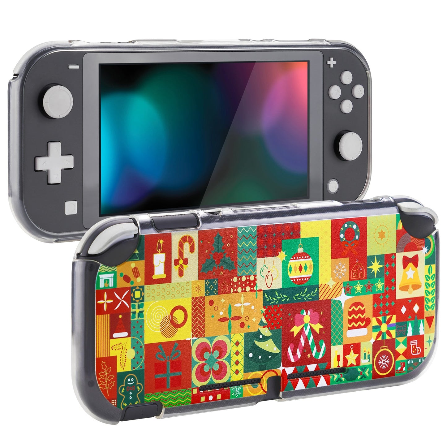 PlayVital NS Switch Lite用ソフトTPUスリム保護ケース【クリスマスラップ】
