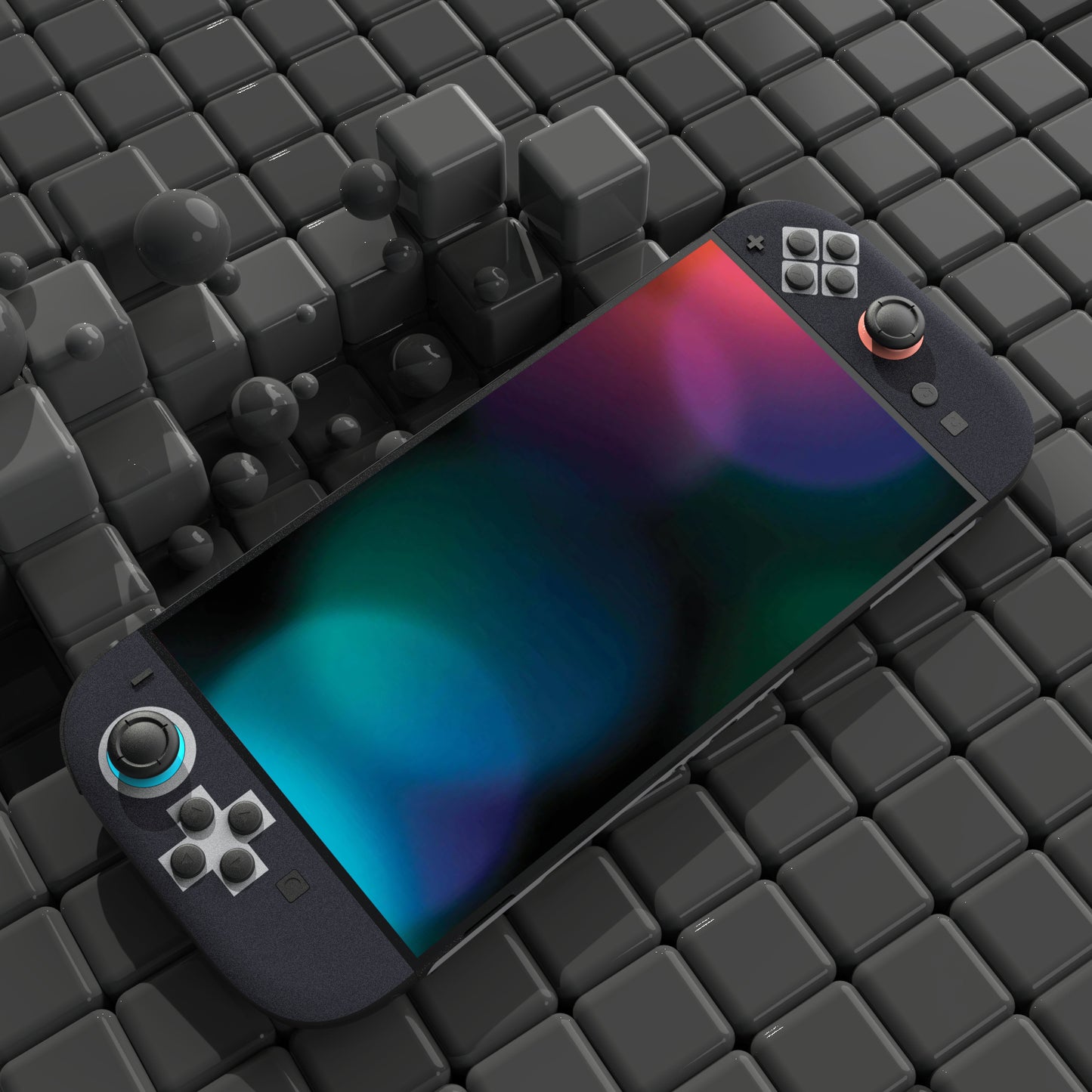 PlayVital Nintendo Switch 2(2025)本体・Joycon対応 フルセット保護ステッカーシール カスタマイズ用ビニールステッカー ドック&グリップスシール付き【クラシック・NESファミコンスタイル】