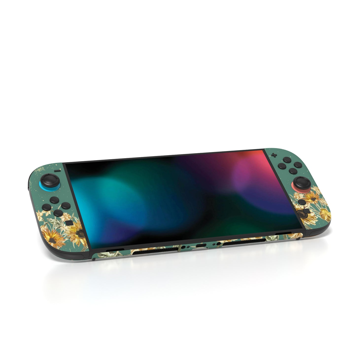 PlayVital Nintendo Switch 2(2025)本体・Joycon対応 フルセット保護ステッカーシール カスタマイズ用ビニールステッカー ドック&グリップスシール付き【向日葵】