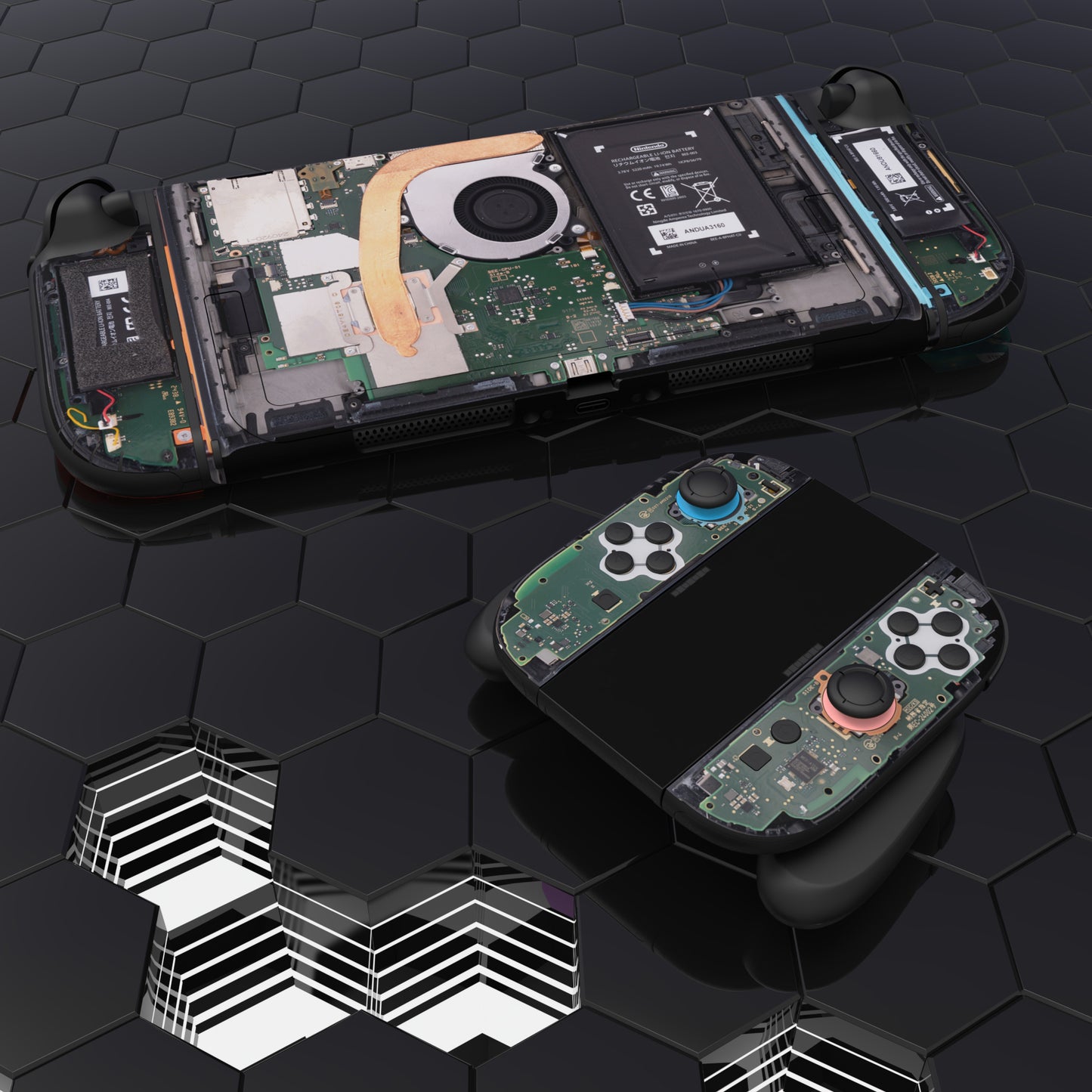 PlayVital Nintendo Switch 2(2025)本体・Joycon対応 フルセット保護ステッカーシール カスタマイズ用ビニールステッカー ドック&グリップスシール付き【テアダウン】