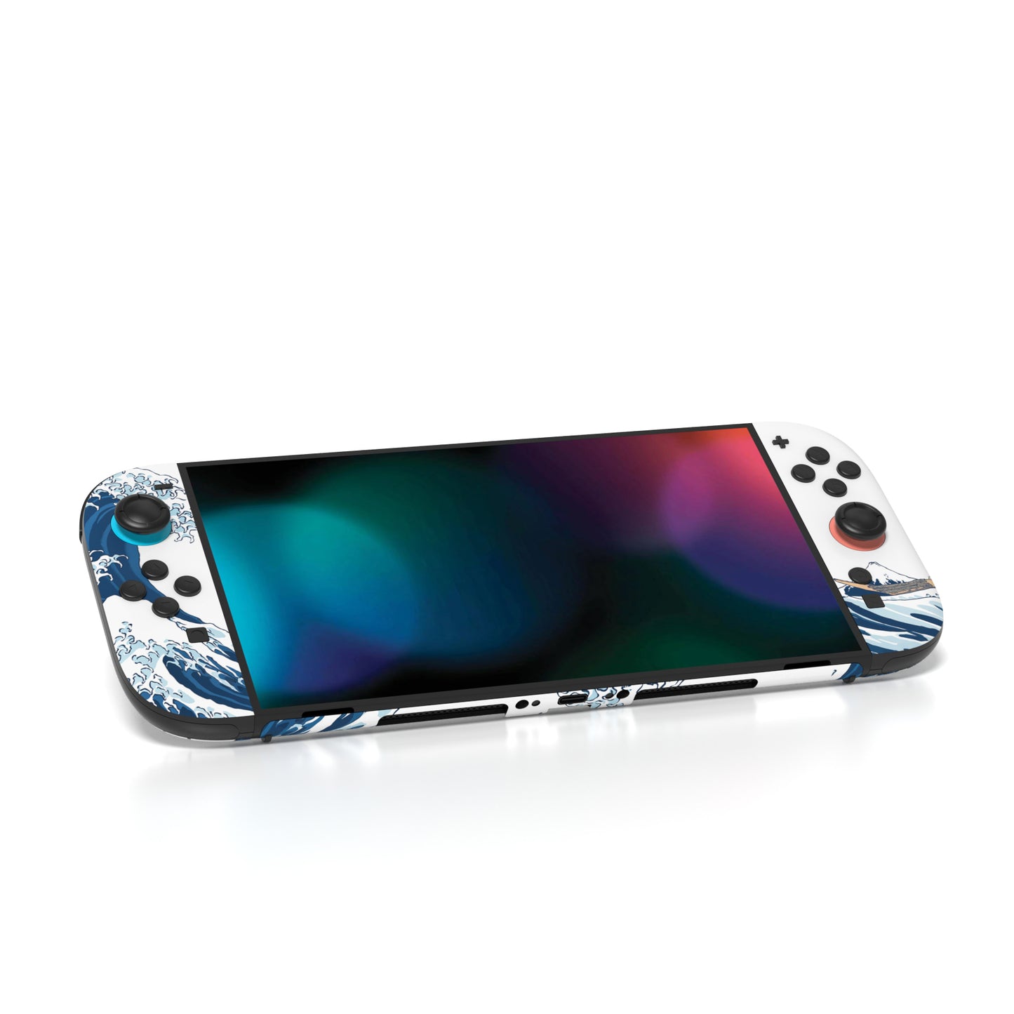 PlayVital Nintendo Switch 2(2025)本体・Joycon対応 フルセット保護ステッカーシール カスタマイズ用ビニールステッカー ドック&グリップスシール付き【神奈川沖浪裏】