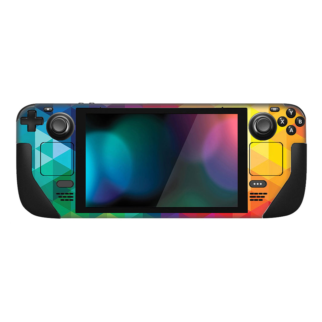 PlayVital Custom Full Set Protective Skin Decal for Steam Deck LCD & OLED -  Colorful Triangle - SDTM002G2 playvital