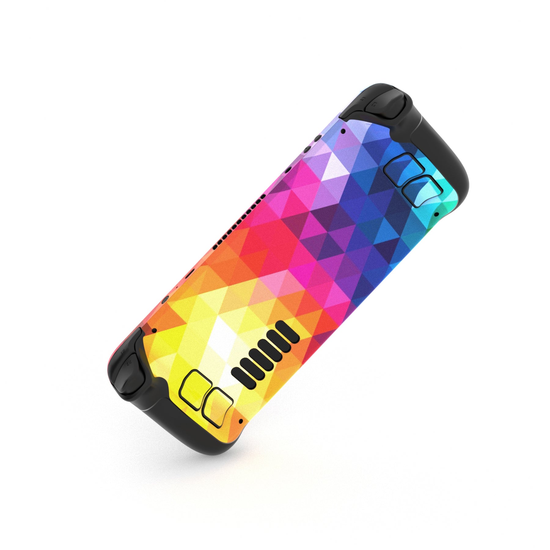 PlayVital Custom Full Set Protective Skin Decal for Steam Deck LCD & OLED -  Colorful Triangle - SDTM002G2 playvital