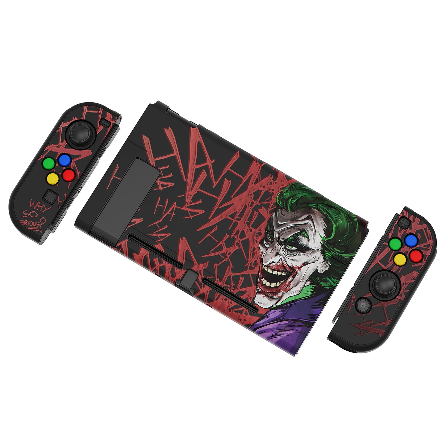 PlayVital カスタマイズ ドッキング可能 ハードシェル保護ケース NS Switch コンソール用【ピエロHahaha】