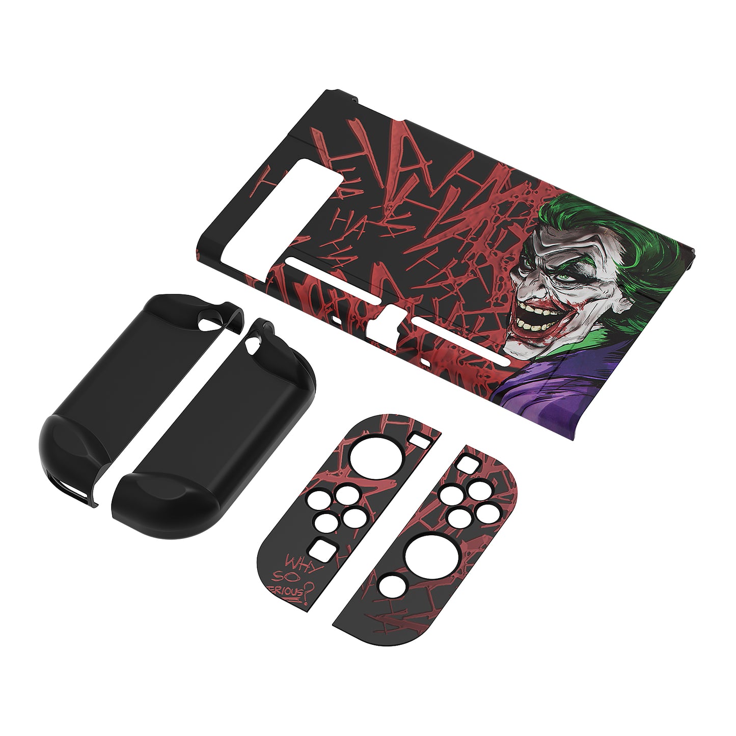 PlayVital カスタマイズ ドッキング可能 ハードシェル保護ケース NS Switch コンソール用【ピエロHahaha】