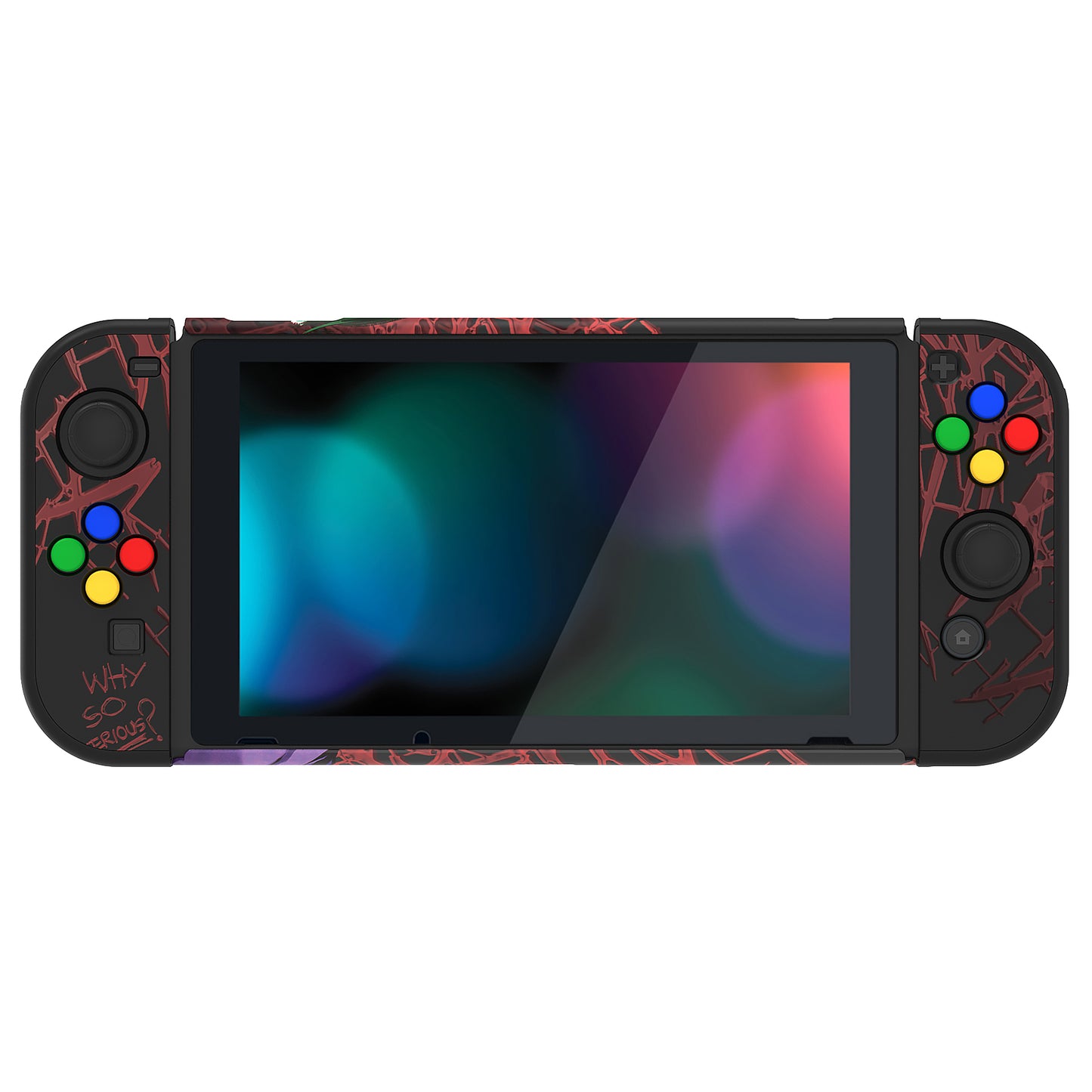 PlayVital カスタマイズ ドッキング可能 ハードシェル保護ケース NS Switch コンソール用【ピエロHahaha】