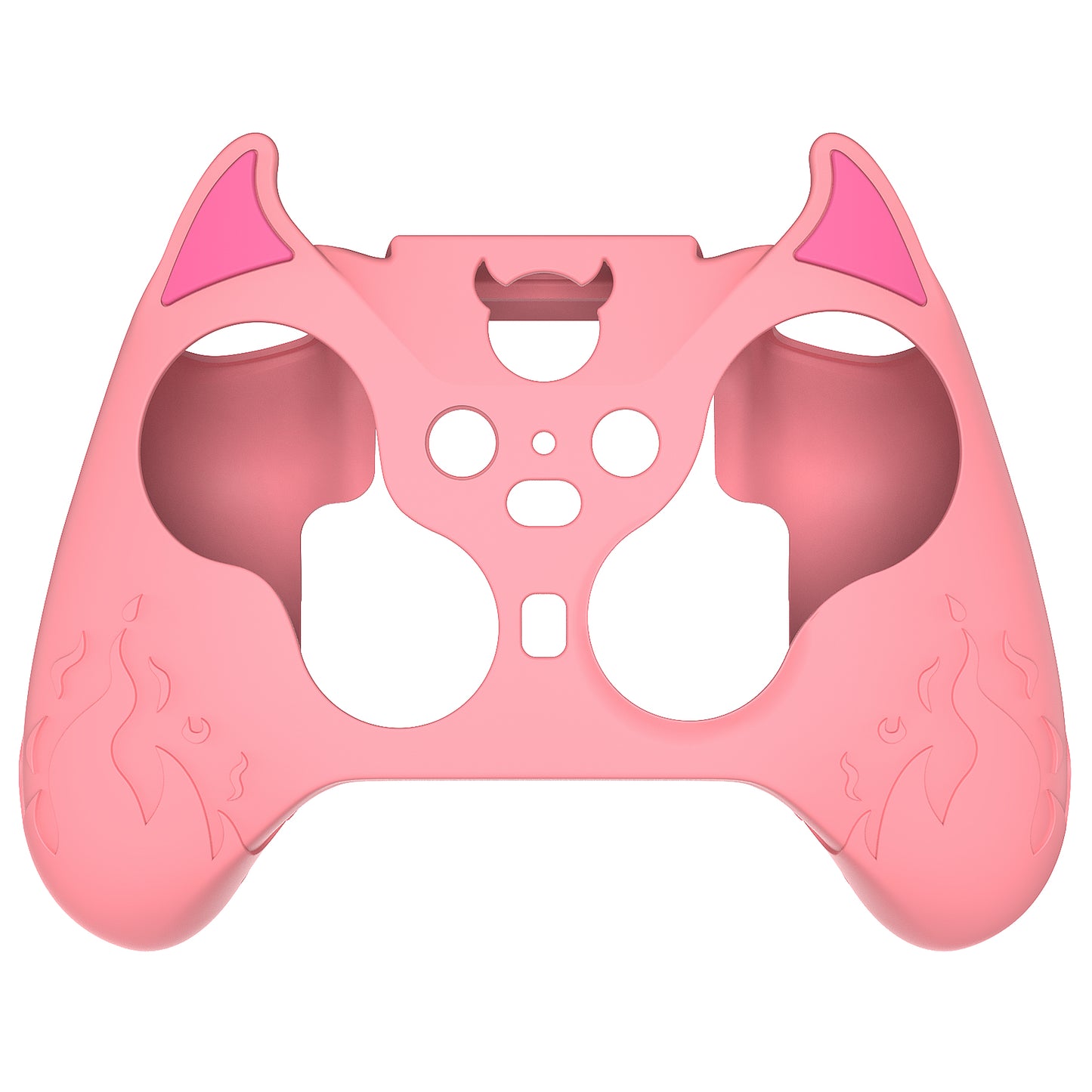 PlayVital かわいいデーモン シリコンケースカバー(サムグリップキャップ付き) Xbox Elite Series 2 コントローラー& Xbox Elite Series 2 コアコントローラー用【ピンク】
