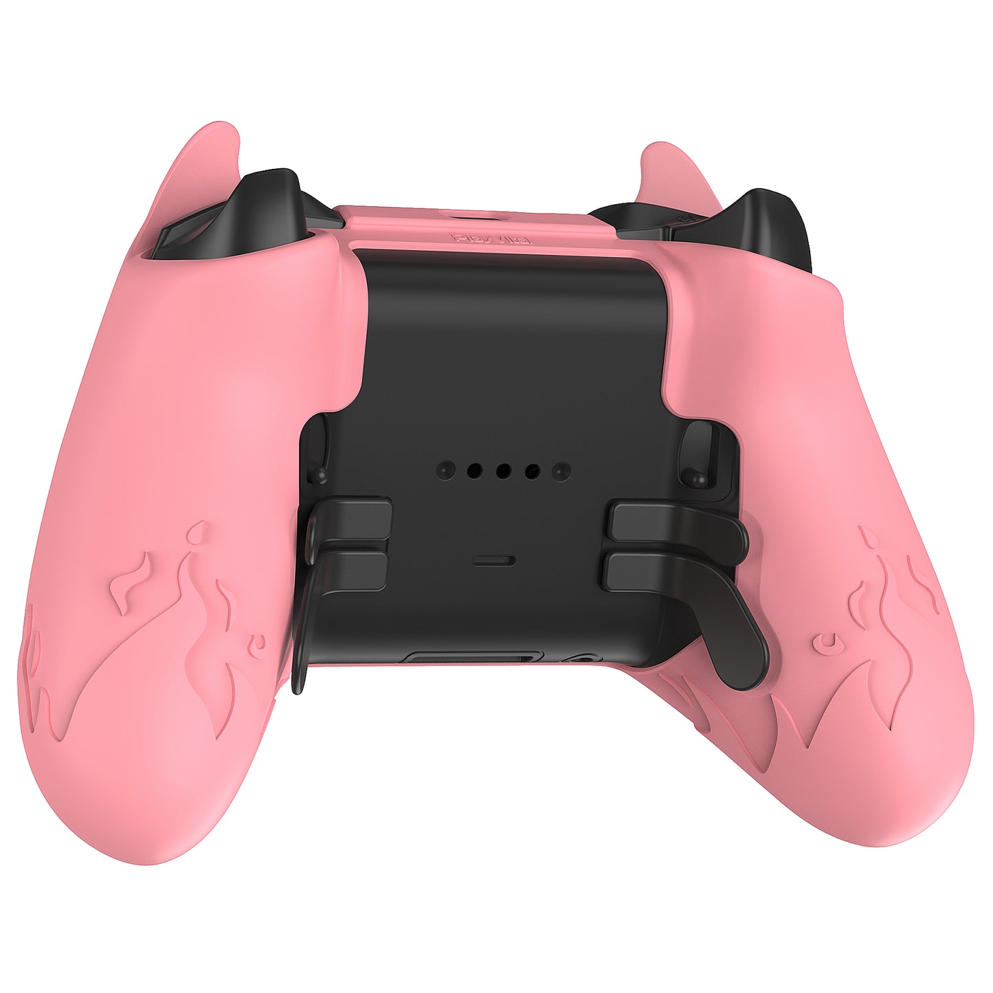 PlayVital かわいいデーモン シリコンケースカバー(サムグリップキャップ付き) Xbox Elite Series 2 コントローラー& Xbox Elite Series 2 コアコントローラー用【ピンク】